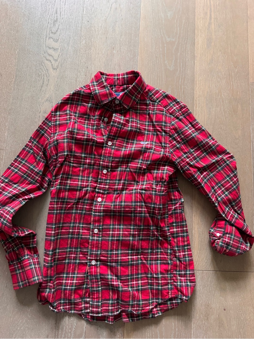 Vineyard Vines Red Plaid Button-Down Shirt